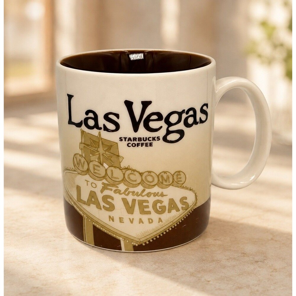 Starbucks Las Vegas Global Icon Collector Series 2012 Coffee Mug 16oz Brown